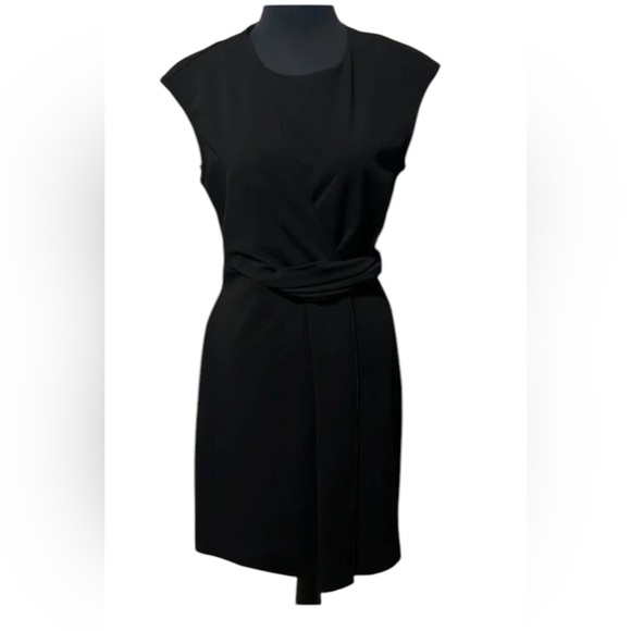 Rachael Roy collection black dress w belt - Picture 1 of 3